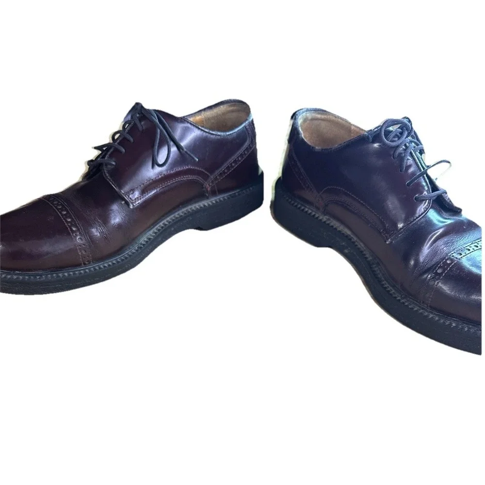Bass Men's Leather Cap Toe Oxford Dress Shoes – Size 9 M – Brown‎
